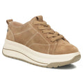 Beige leather platform sneakers Filippo DP7959