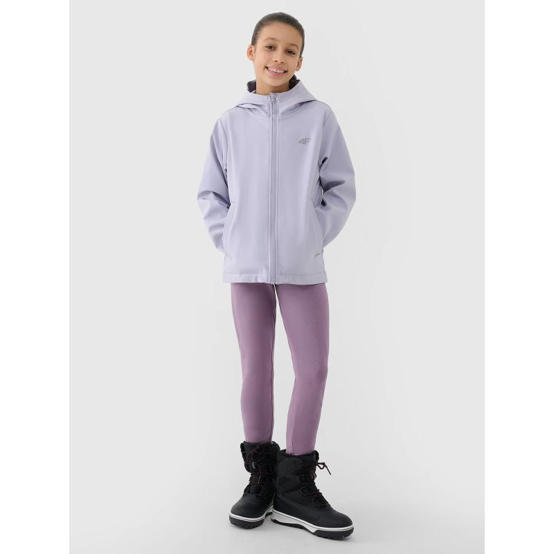 Girls' windproof softshell jacket NeoDry 5000 4FJWSS25TSOFF305-27S *Kategoria tymczasowa Your Sports Performance