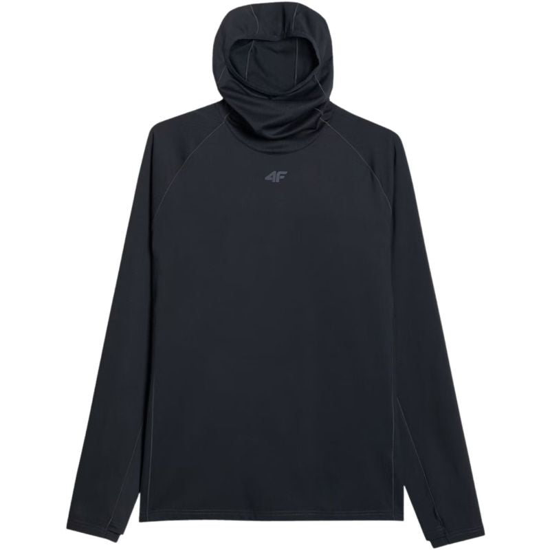 Men's thermal sweatshirt 4F M100 deep black 4FWAW25UBRUM100 20S In preparation Your Sports Performance