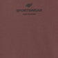 Men's T-shirt 4F M2961 dark brown 4FWAW25TTSHM2961 80S In preparation Your Sports Performance