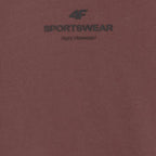 Men's T-shirt 4F M2961 dark brown 4FWAW25TTSHM2961 80S In preparation Your Sports Performance
