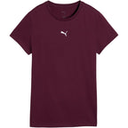 Puma Ess Centered Cat Logo Tee Women’s T-Shirt Burgundy 692916 24