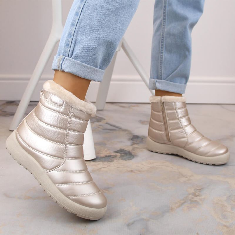 Waterproof patent snow boots News W EVE181E beige Footwear/Outdoor/News Your Sports Performance