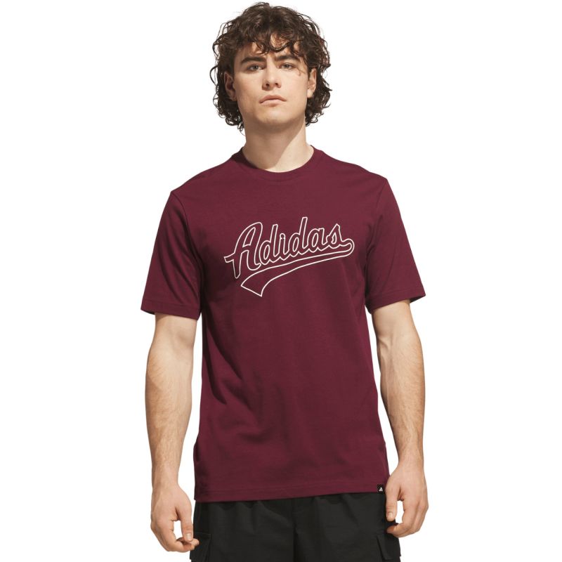 adidas Varsity Tailsweep Graphic Men's T-Shirt in Burgundy KS2180