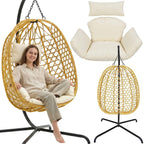 COCOON HANGING CHAIR 105x195CM BROWN Home and Garden/Garden Your Sports Performance
