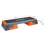 Step for aerobics HMS Premium AS007 BLACK / ORANGE Accessories/Training equipment/Stepy Your Sports Performance
