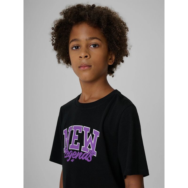 Boys' Regular-Fit Printed T-Shirt 4F 4FJRAW26TTSHM4525-20S