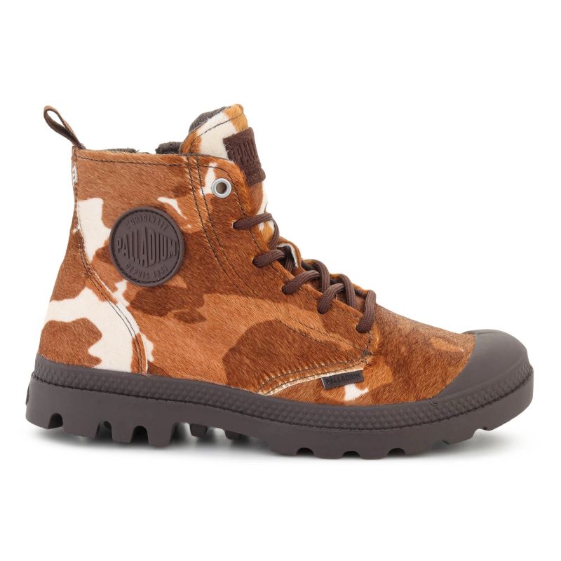 PALLADIUM PAMPA HI ZIP PONY COW PRINT 95983-911