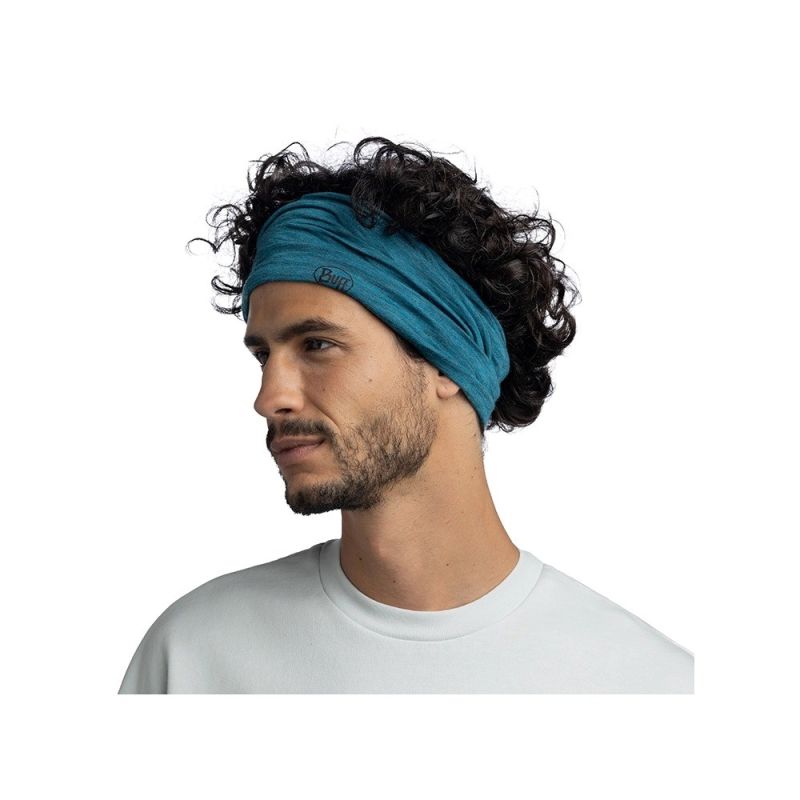 BUFF MERINO LIGHTWEIGHT SOLID SOLID TEAL bandana Odzież militarna/Chusty, arafatki, kominy Your Sports Performance