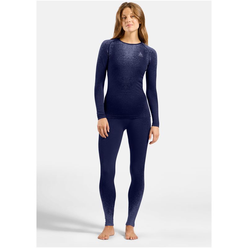 Long-sleeve thermal underwear Odlo BL TOP Crew Neck l/s PERFORMANCE WARM BLACKCOMB, blue