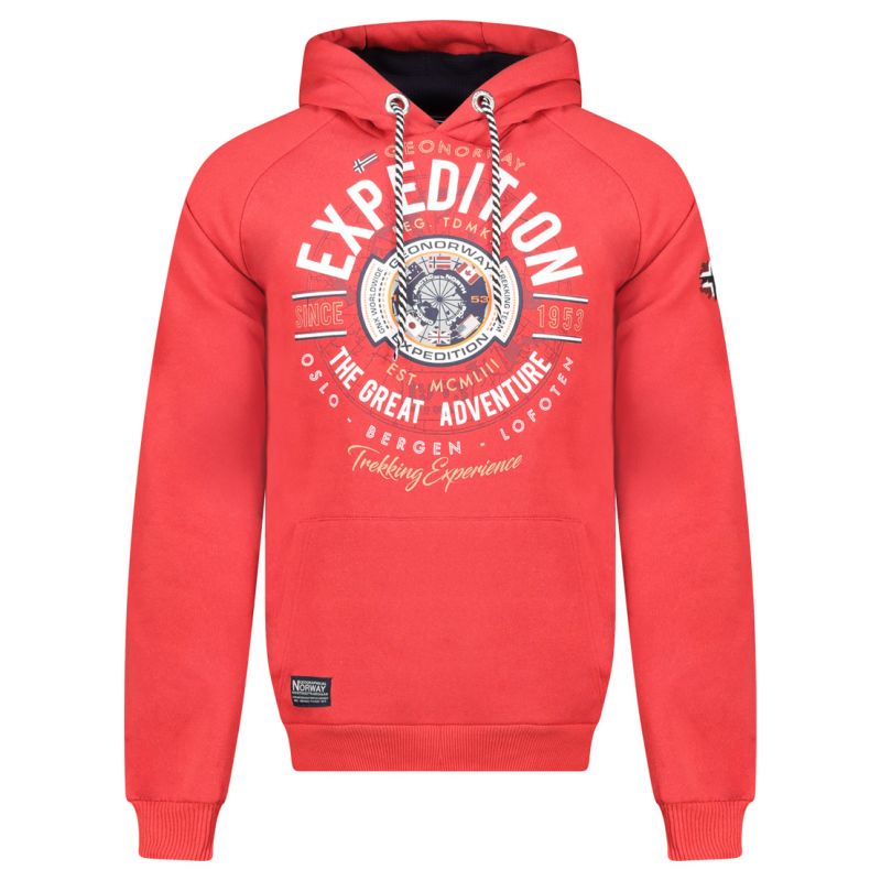 Geographical Norway Galdemar DB 100 M sweatshirt WZ3020H/GN-Red Clothing/Outdoor/Geographical Norway Your Sports Performance