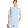 Women's adidas Essentials 3-Stripes Cotton T-shirt, light blue KB7119