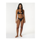 RIP CURL Premium Surf Hi Leg Skimpy Swim Briefs Black
