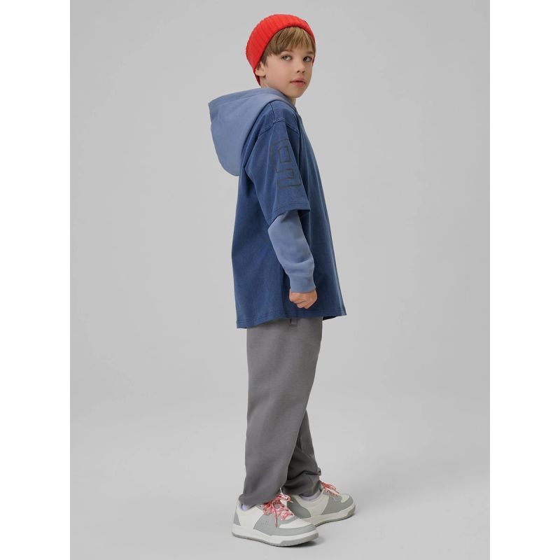 Boy's regular hooded sweatshirt 4F 4FJRSS26TSWSM2637-32S 4f