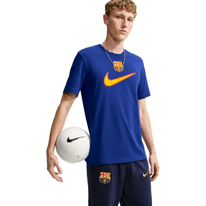Nike FC Barcelona Swoosh Men's T-Shirt Blue IQ5042 455