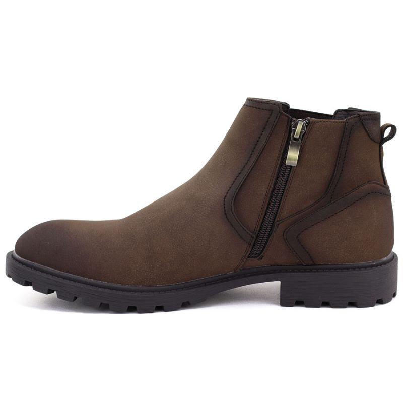 Men's high uninsulated ankle boots, brown, Vanhorn WN32307