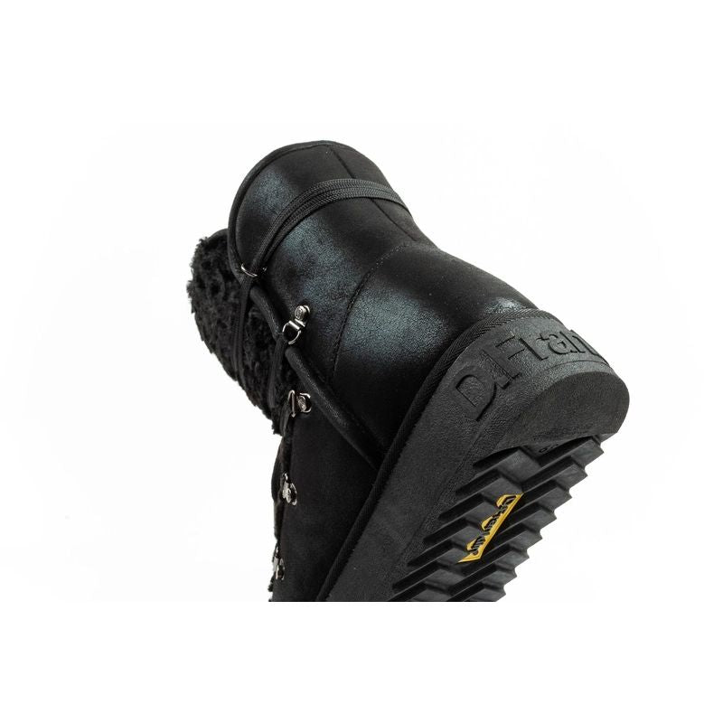 D.Franklin women's winter snow boots, fashionable fur lining, black high D.Franklin
