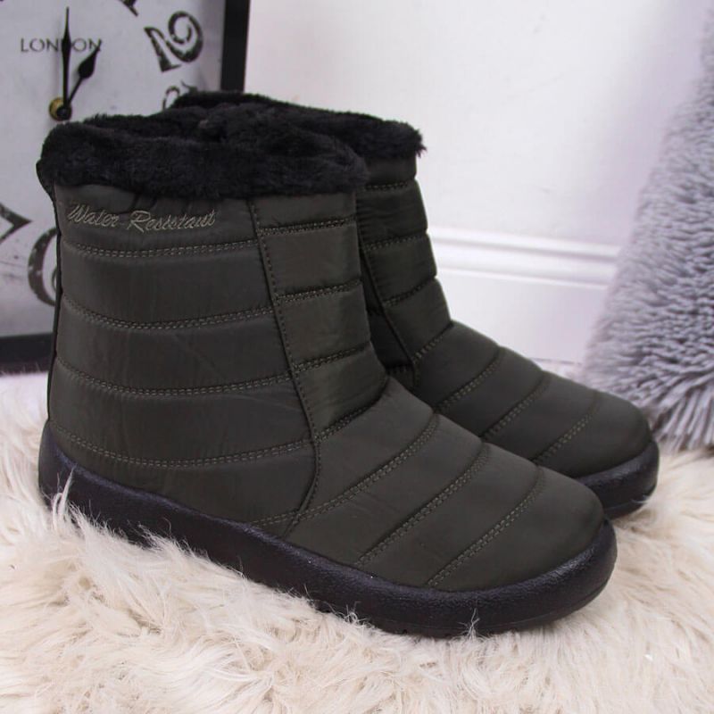 Waterproof snow boots with zipper NEWS W EVE181D khaki Footwear/Outdoor/News Your Sports Performance