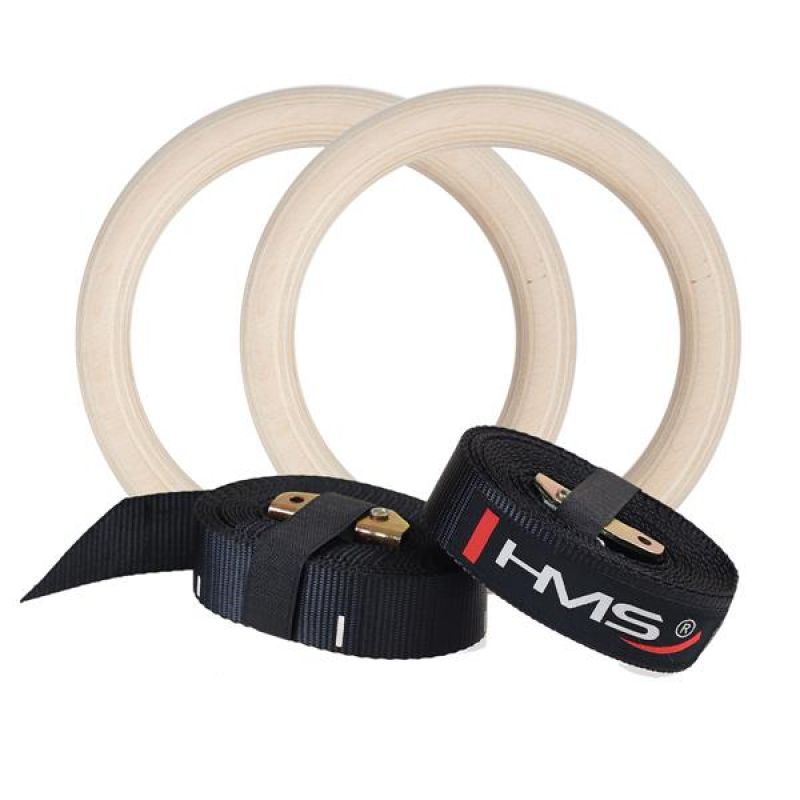 Wooden gymnastic rings with the HMS TX07 measure Accessories/Training equipment Your Sports Performance