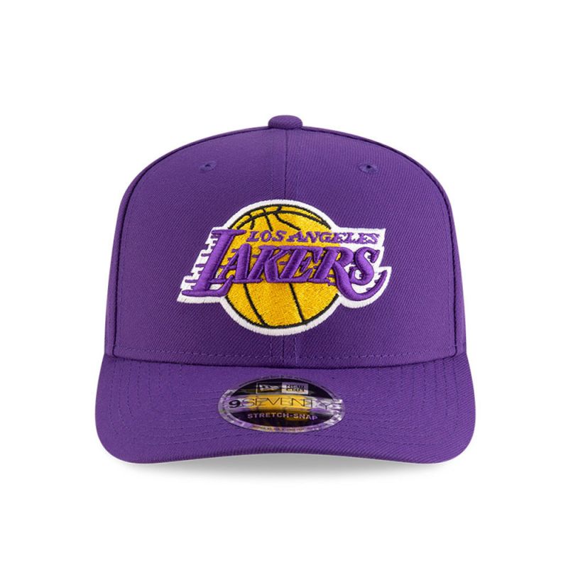 New Era 9SEVENTY Los Angeles Lakers NBA Team Purple Stretch Snapback Cap - 60755432 Odzież/Czapki/Czapki z daszkiem Your Sports Performance