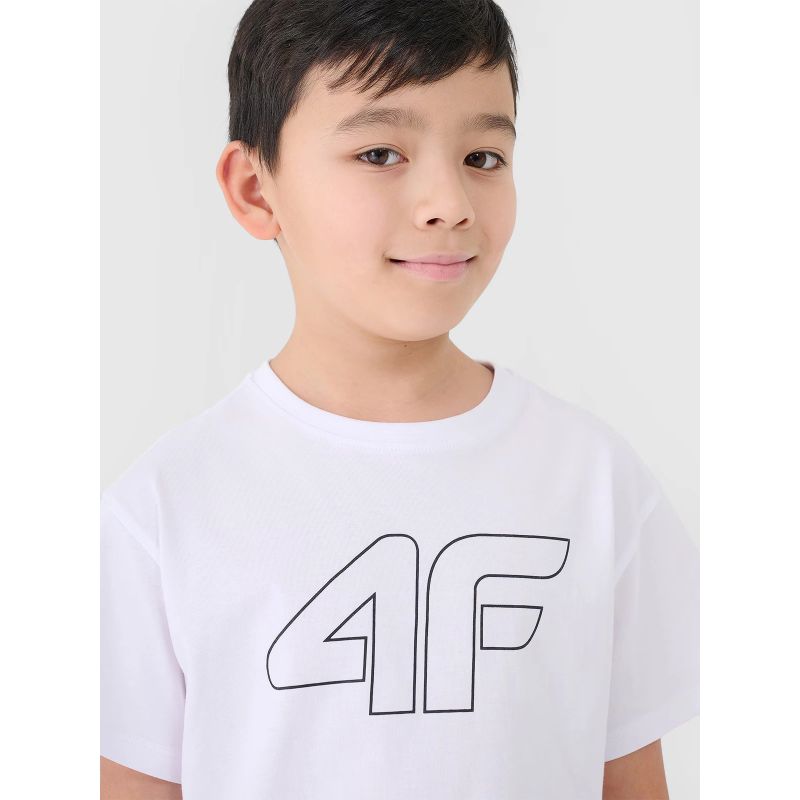 Boy's printed T-shirt 4F Junior 4FJWMM00TTSHM2331-10S *Kategoria tymczasowa Your Sports Performance