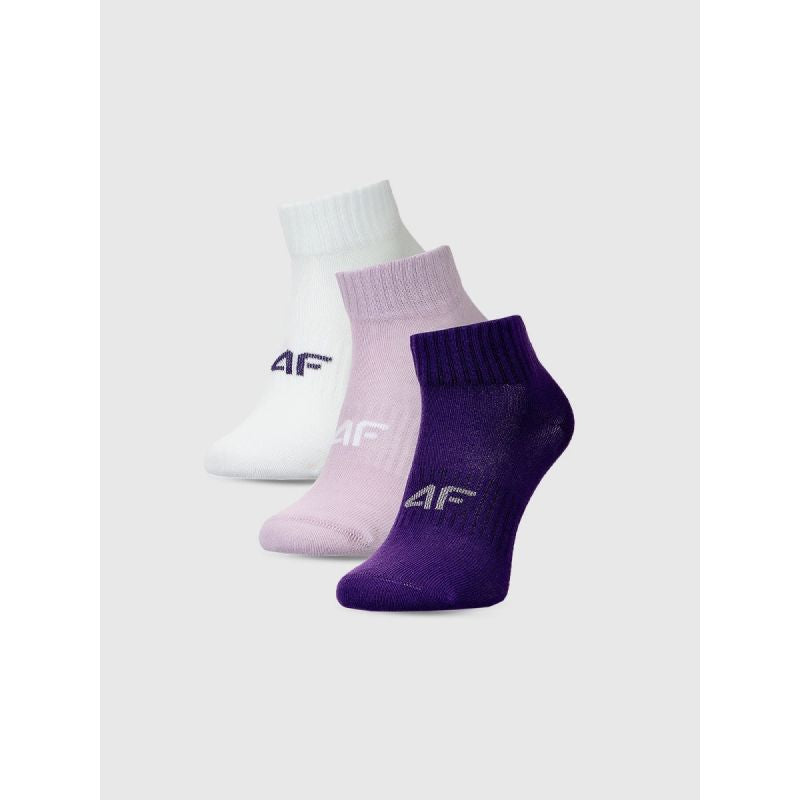 Girls' casual ankle socks (SET OF 3) 4F 4FJWMM00USOCF497-95S 4f