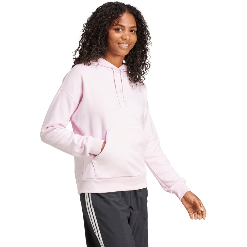 Women's adidas Essentials Small Logo Feel Cozy Hoodie Pink JN1856 In preparation Adidas