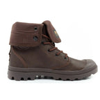 Palladium Men's Baggy Coated High Top Sneakers, Fashionable Dark Brown In preparation Your Sports Performance