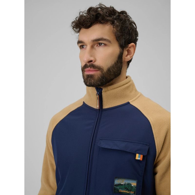 Regular fleece with stand-up collar men's 4F 4FRAW25TFLEM446-83S