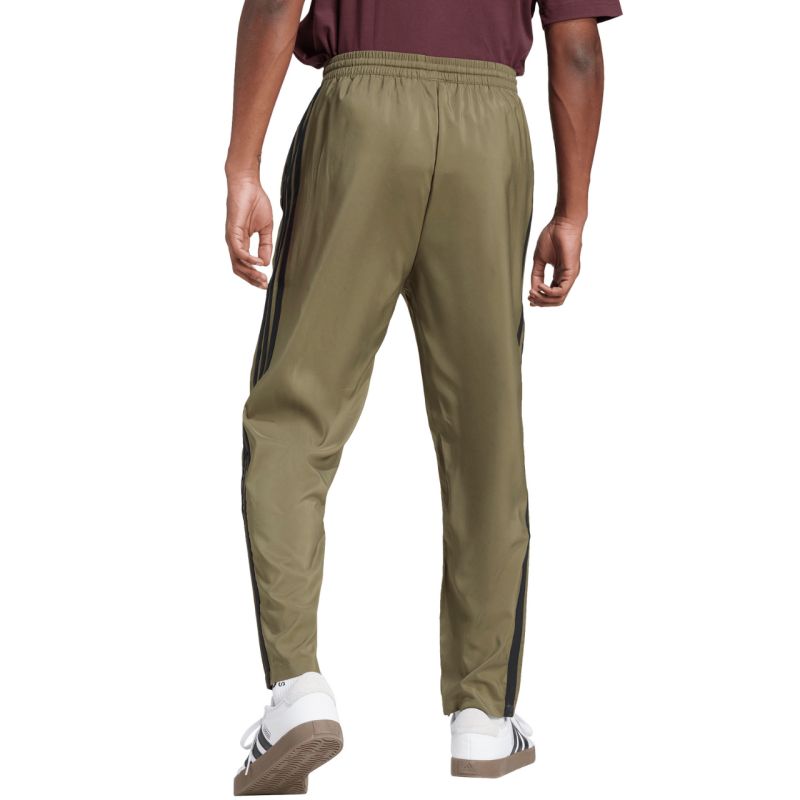 Men's adidas Essentials 3-Stripes Stanford Open Hem Pants Olive JE6401