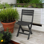 SET OF 4 FOLDABLE PLASTIC CATERING CHAIRS KOMODO ANTHRACITE Home and Garden/Garden Your Sports Performance