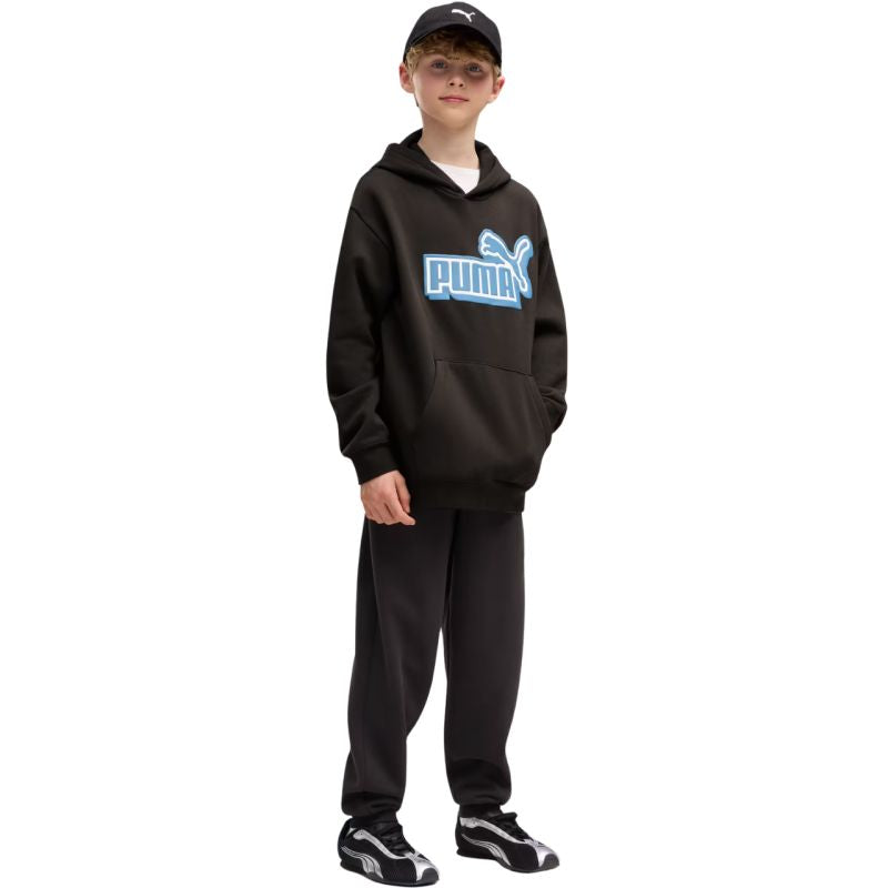 Puma Ess Logo Lab Relaxed Hoodie for Kids, black, 694674 01