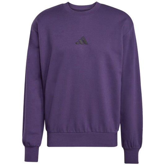 Men's adidas Essentials Feelcozy Fleece Sweatshirt Purple JX3313 In preparation Adidas
