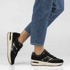 Women's leather shoes, sneakers, black Filippo DP7772 Filippo