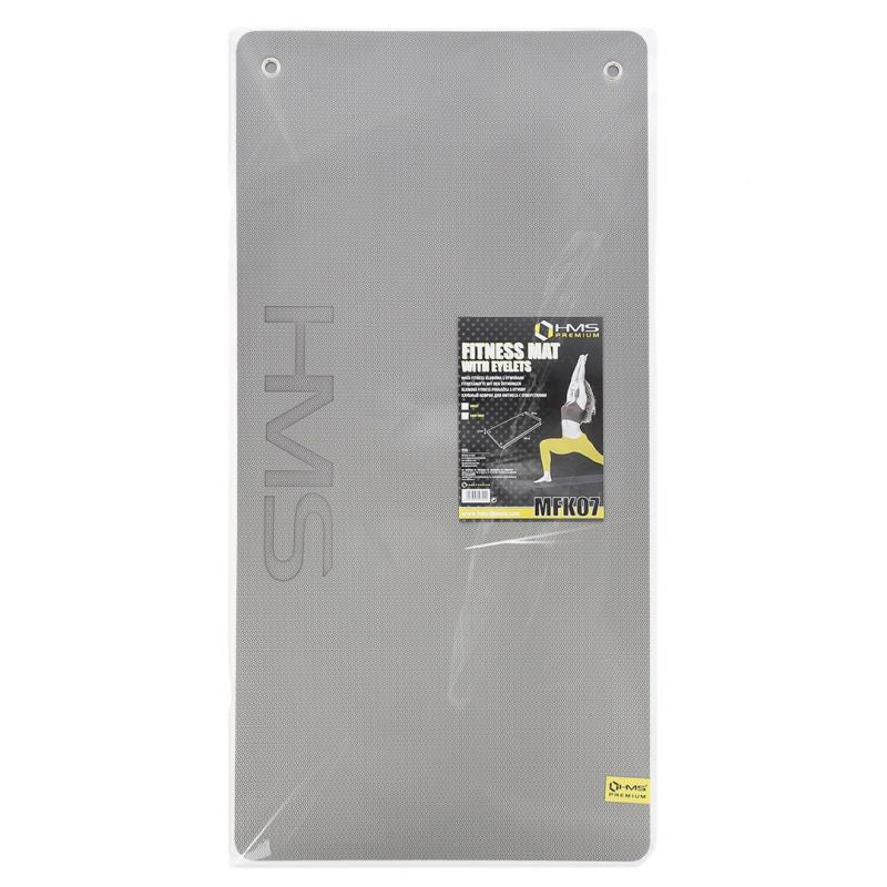 HMS Premium MFK07 gray club fitness mat with holes In preparation Your Sports Performance