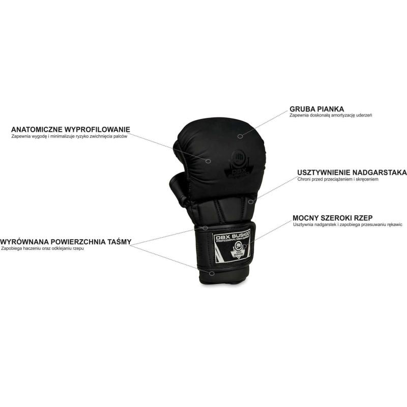MMA Sparring Gloves M - Black Master - Valor Series