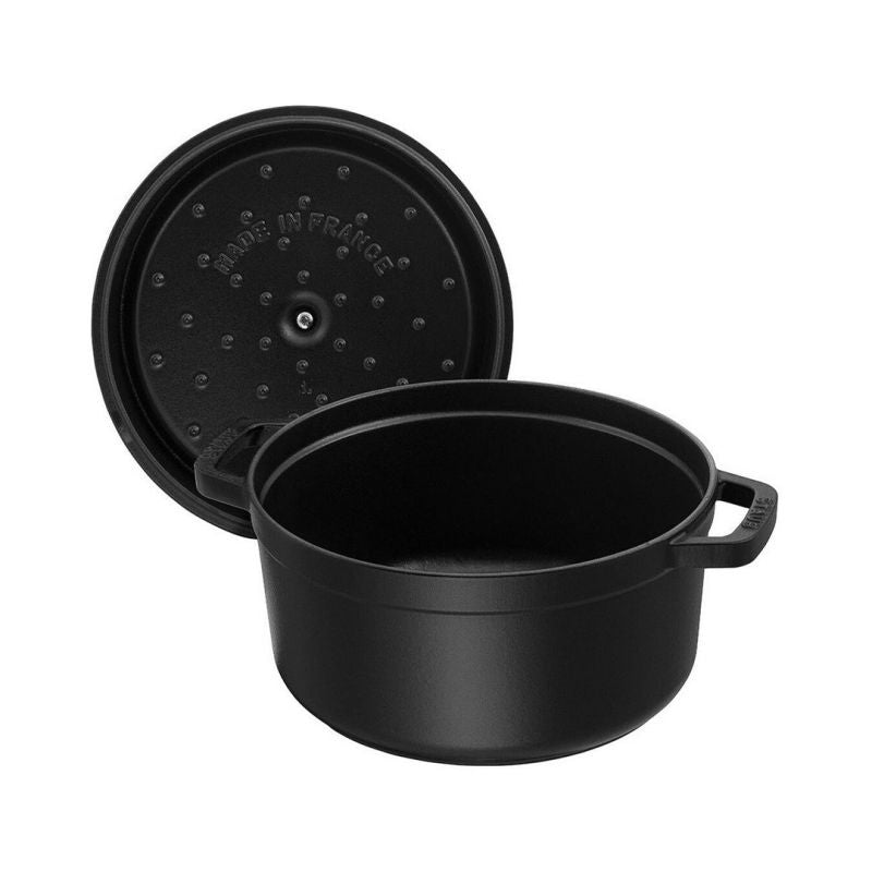 STAUB Round cast iron pot 5.2l black AGD - Produkty/Garnki / patelnie nieelektryczne Your Sports Performance