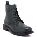 Women's leather ankle boots, green, Sergio Leone 25172-S