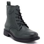 Women's leather ankle boots, green, Sergio Leone 25172-S