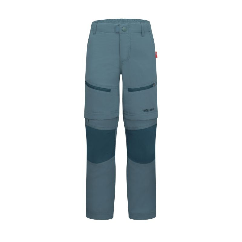 Children’s zip-off trousers for boys/girls Trollkids Kids Nordfjord Zip-off Pants teal (852-326)