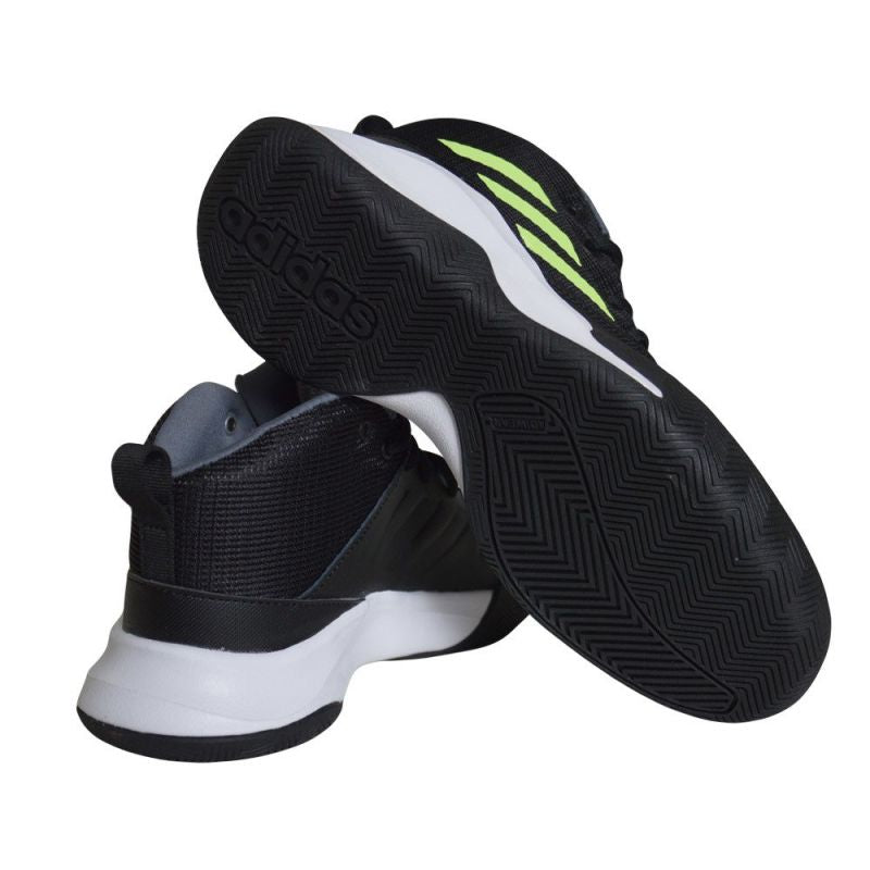 Adidas Ownthegame Kids Wide Cblack/Hireye/Onix Basketball Shoes - EF0308 Obuwie/Buty do koszykówki męskie/Adidas Your Sports Performance