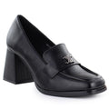 Women's black high-heeled moccasins Potocki SZ12783 To be categorized Your Sports Performance