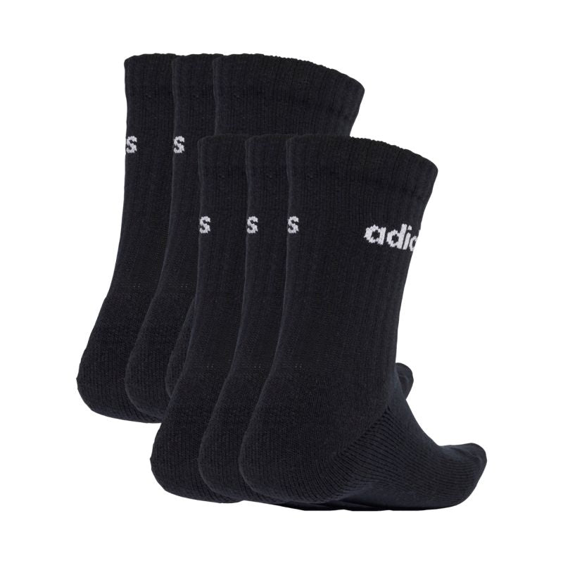 adidas Linear Crew Socks Cushioned 6 Pair Pack black JL6094 In preparation Adidas
