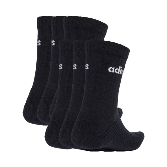 adidas Linear Crew Socks Cushioned 6 Pair Pack black JL6094 In preparation Adidas