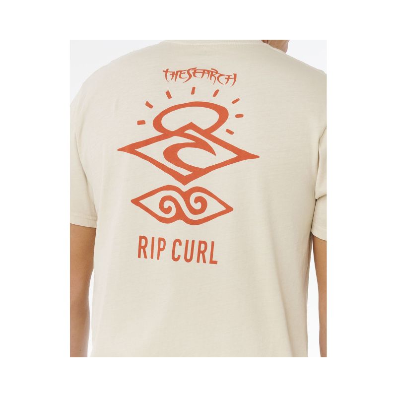 RIP CURL Search Icon Tee Beige