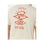 RIP CURL Search Icon Tee Beige