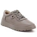 Comfortable beige women's leather shoes Vinceza 79367