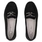 Women's leather platform loafers, black, Filippo DP7652 Filippo