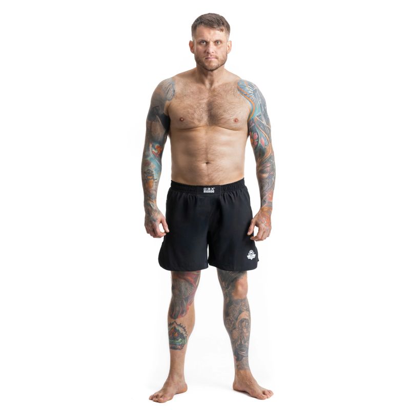 Black DBX Bushido MMA Shorts ODZIEŻ - Szorty treningowe Your Sports Performance