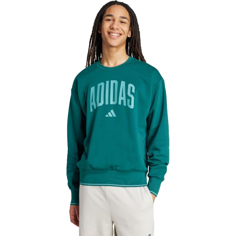 Men's adidas Collegiate Sweatshirt Green JM1733 In preparation Adidas